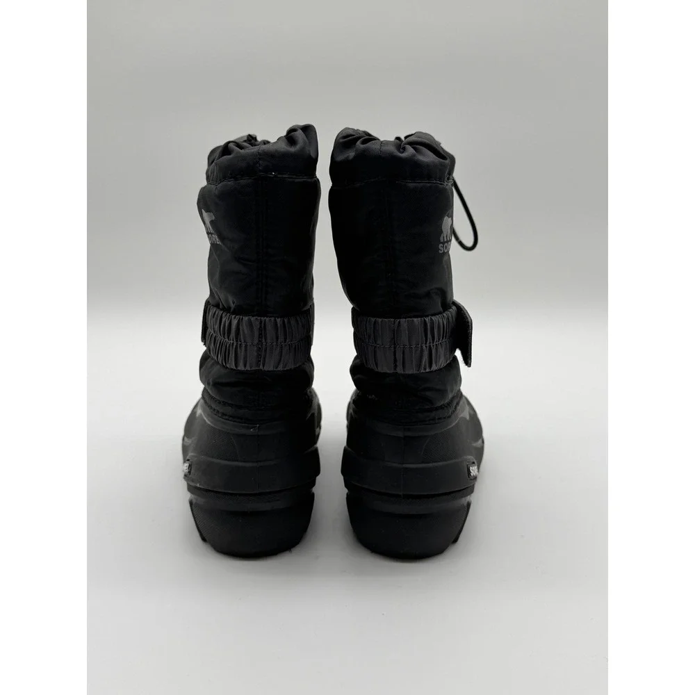Sorel Kids Flurry Black Waterproof Winter Snow Boots NC1965-016 Size 10 Toddler